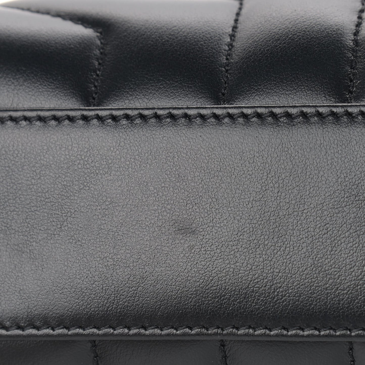 Calfskin Y Quilted Monogram Toy Loulou Crossbody Bag Black