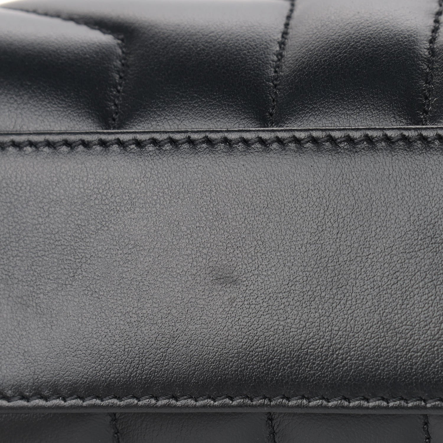 Saint Laurent Calfskin Y Quilted Monogram Toy Loulou Crossbody Bag Black 10 of 12
