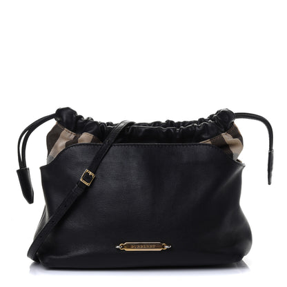 Burberry Calfskin House Check Little Crush Black 1 of 4