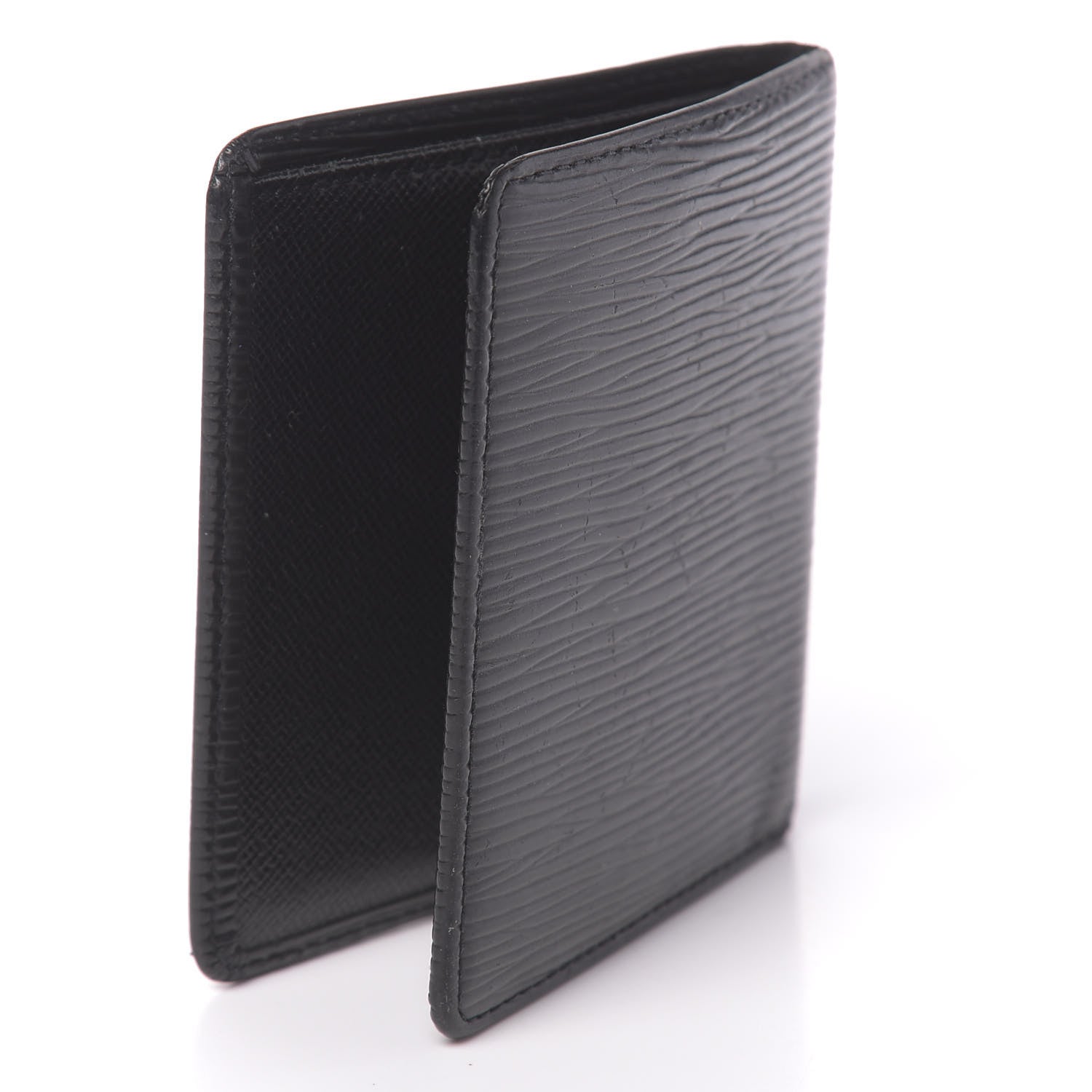 Louis Vuitton Epi 6 Card Billfold Wallet Black 3 of 11