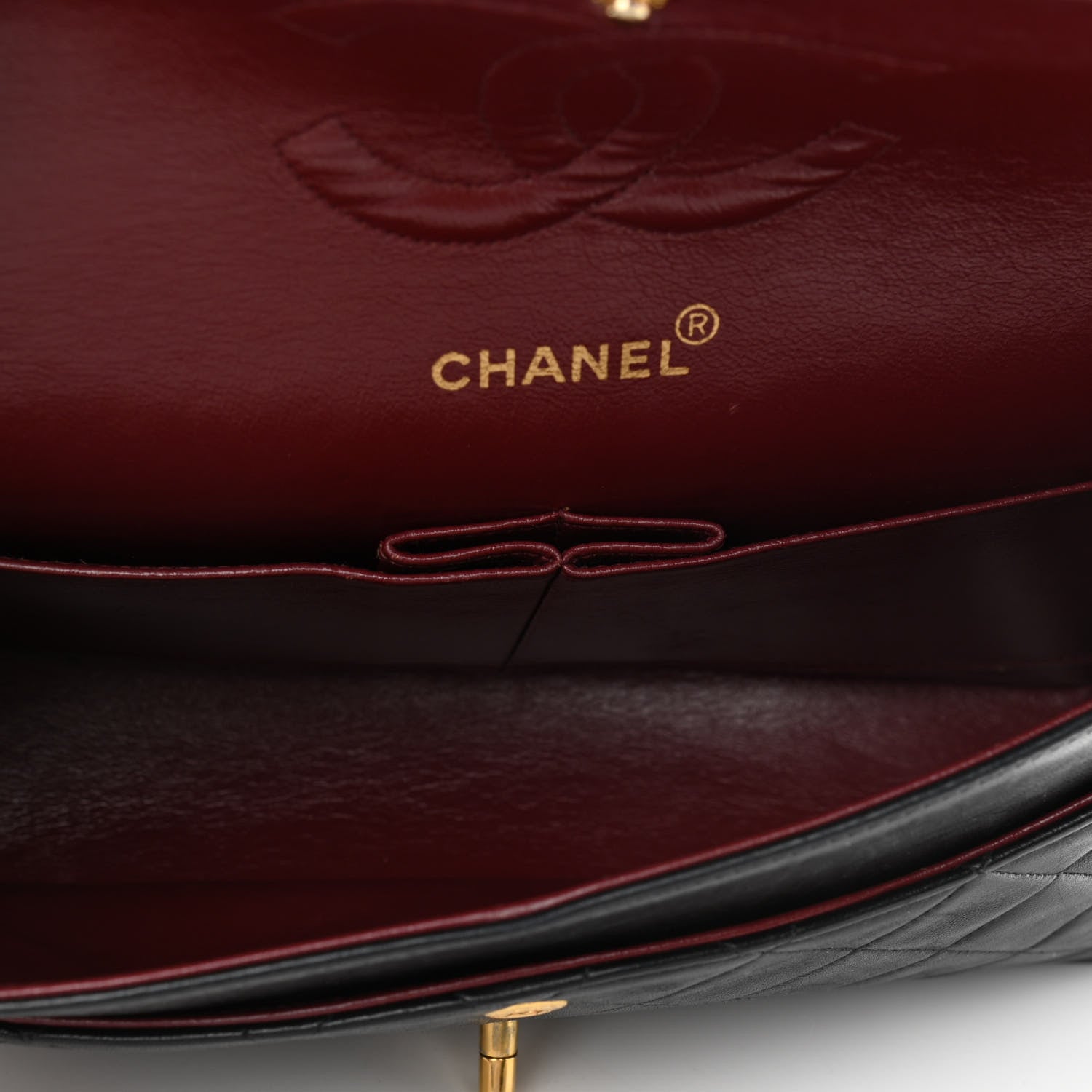 Chanel Lambskin Quilted Medium Double Flap Black 4 of 9