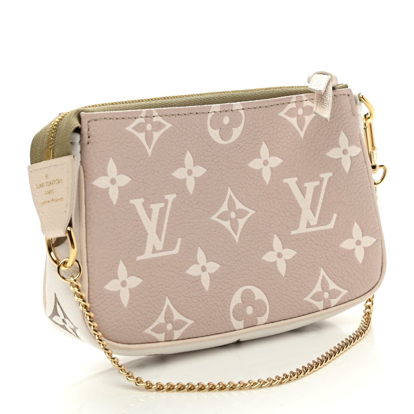 Empreinte Spring in the City Mini Pochette Accessories Kaki Beige Cream