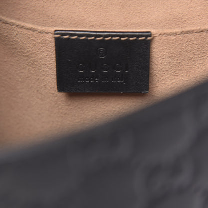 Gucci Guccissima Signature Padlock Backpack Black 5 of 9