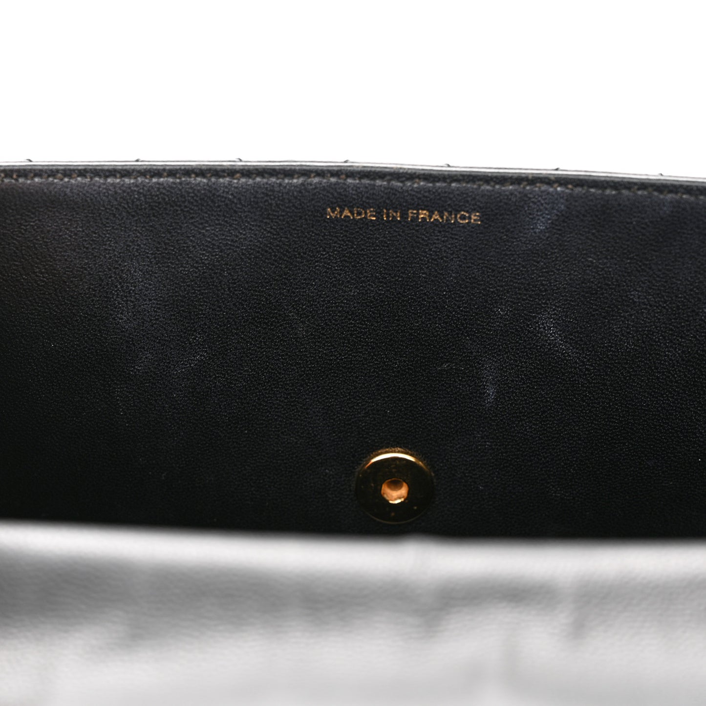 Caviar Diamond Stitched Flap Shoulder Bag Black