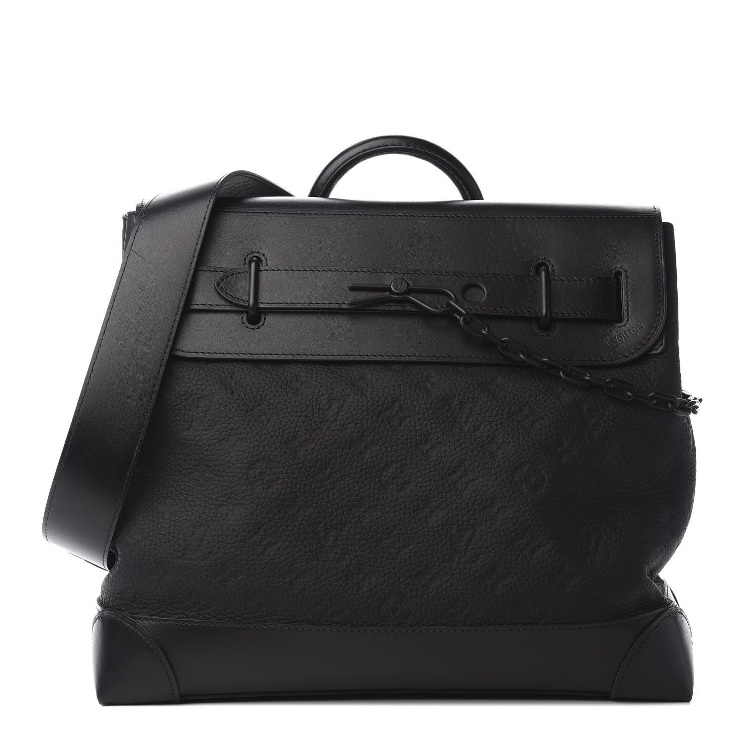 Louis Vuitton Taurillon Monogram Steamer PM Black 1 of 11