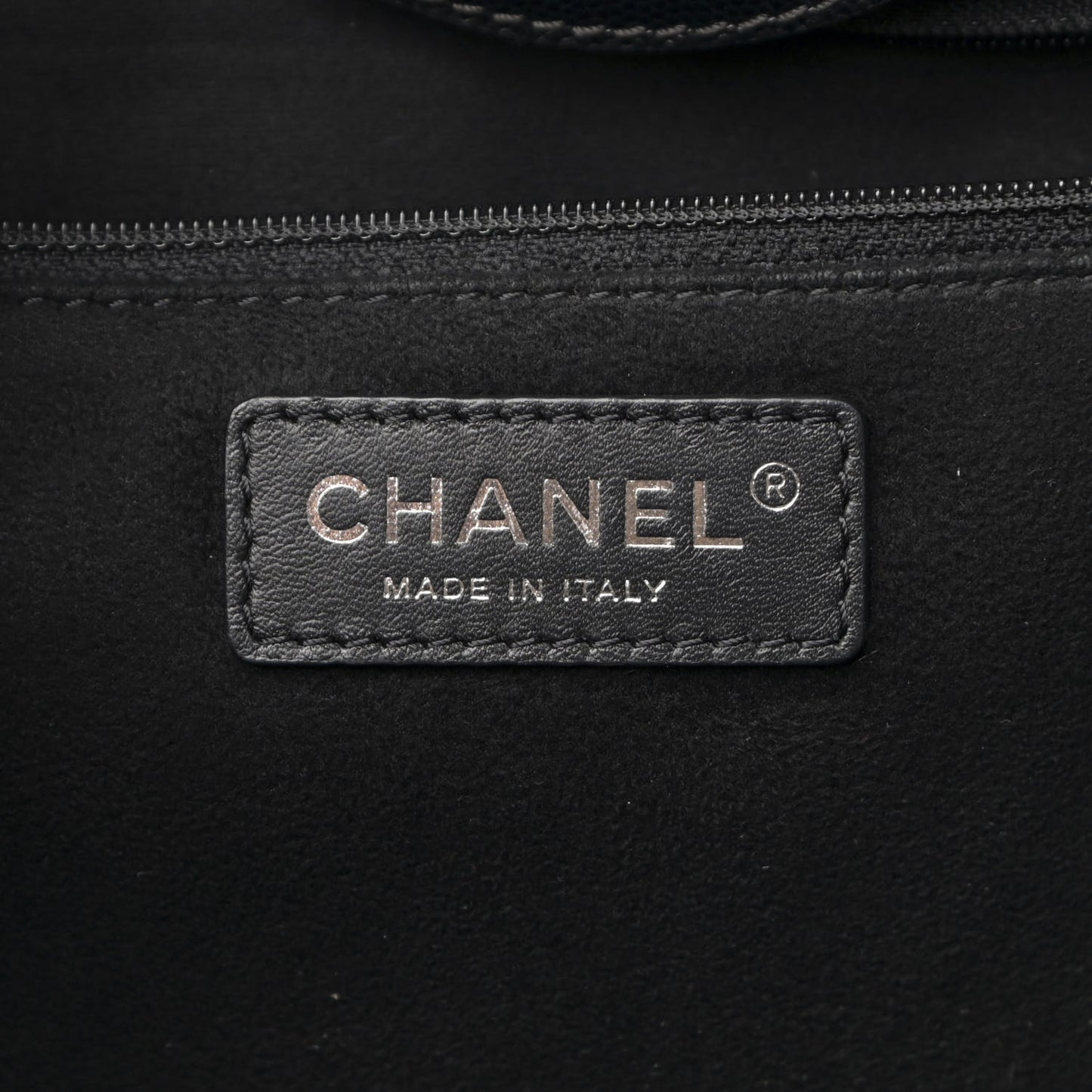 Caviar Small Studded Deauville Tote Black