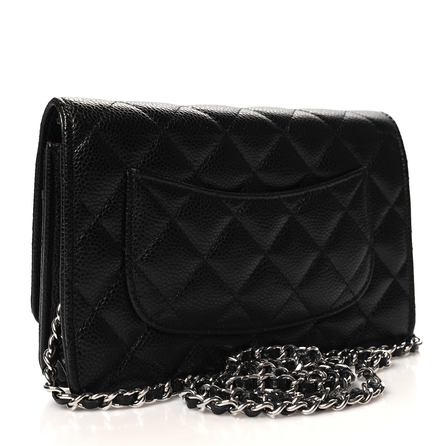 Chanel Caviar Quilted Wallet on Chain WOC Black 3 of 12