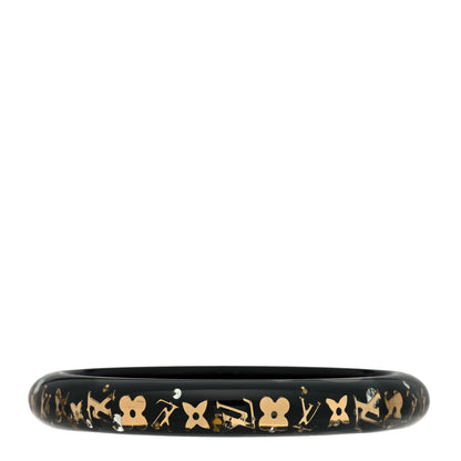 Louis Vuitton Resin Swarovski Medium Inclusion Bracelet PM Black 1 of 4