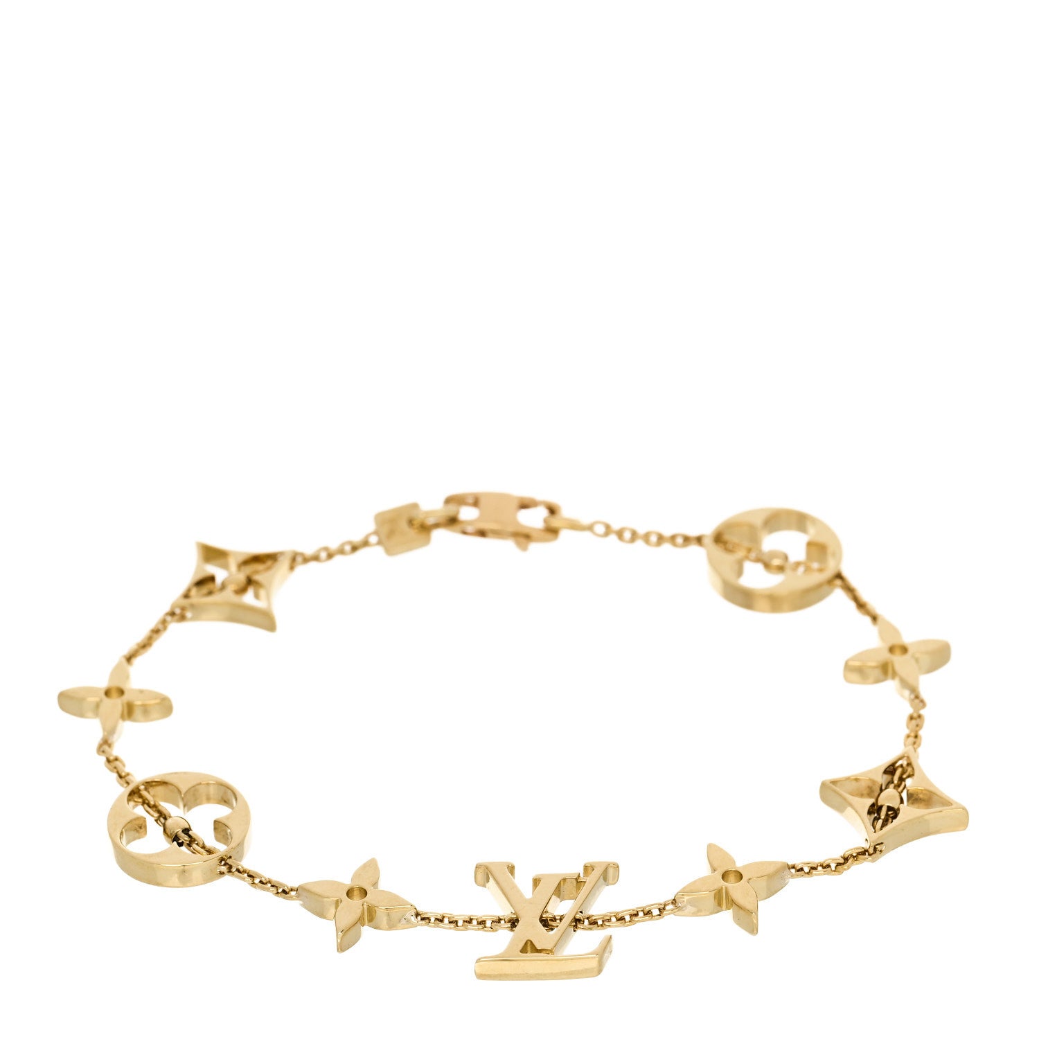 Louis Vuitton 18K Yellow Gold Idylle Blossom Monogram Bracelet 1 of 4