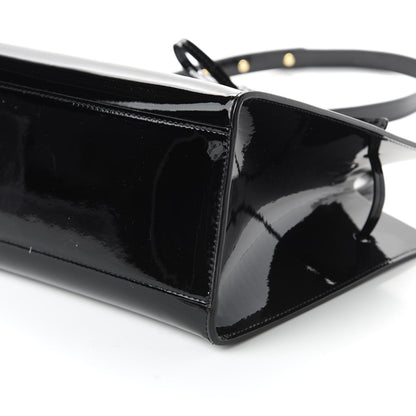 Mansur Gavriel Patent Mini Sun Bag Black 7 of 9