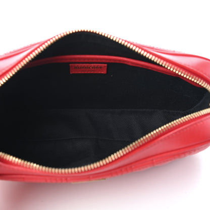 Burberry Lambskin Quilted Camera Bag Bright Red 5 of 9