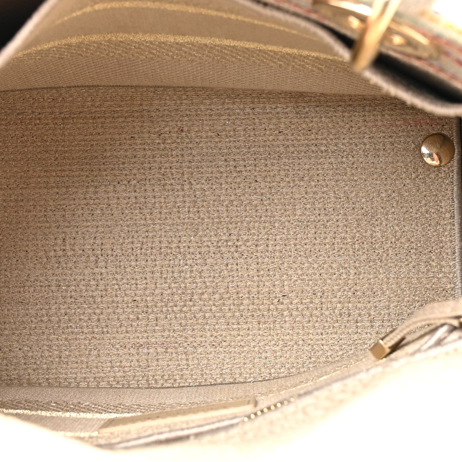 Christian Dior Canvas Embroidered Medium Lady D-Lite Beige Multicolor 9 of 23