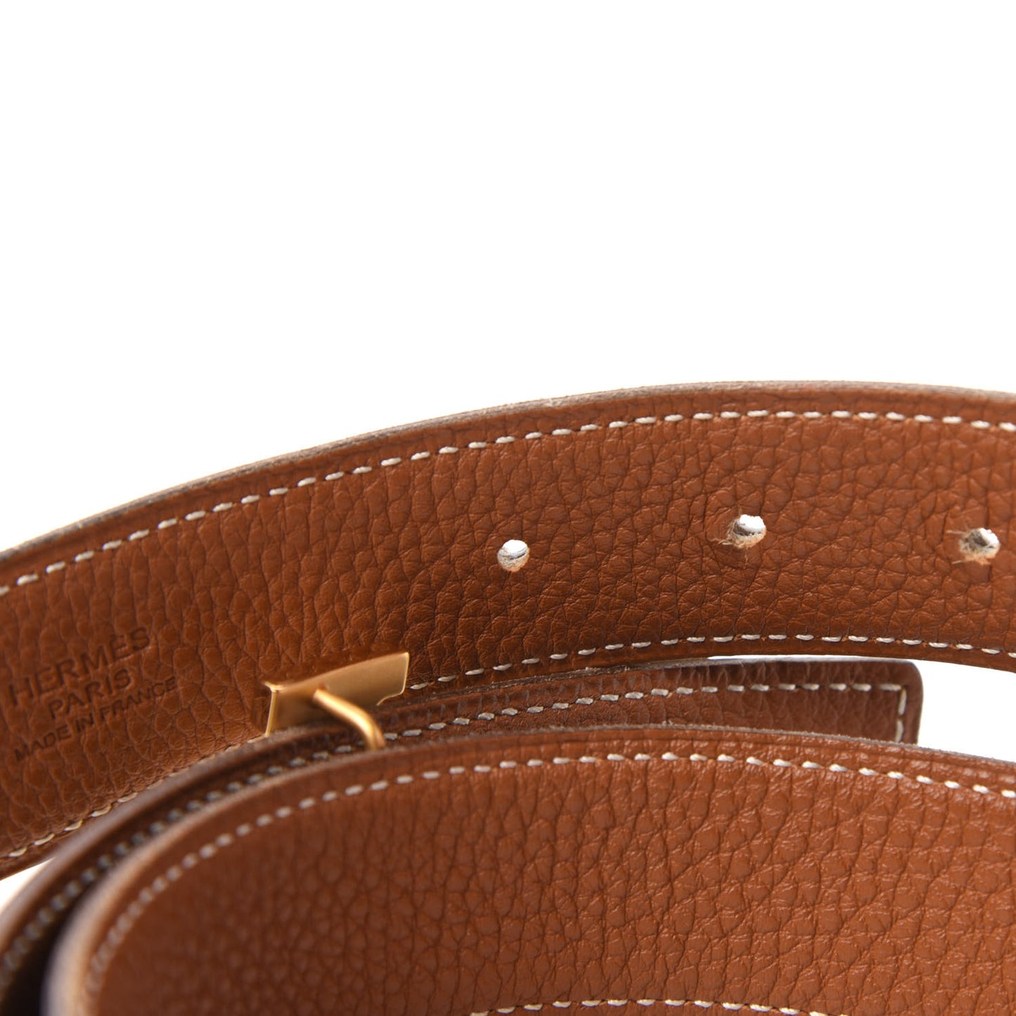 Box Togo H Belt 80 Black Gold