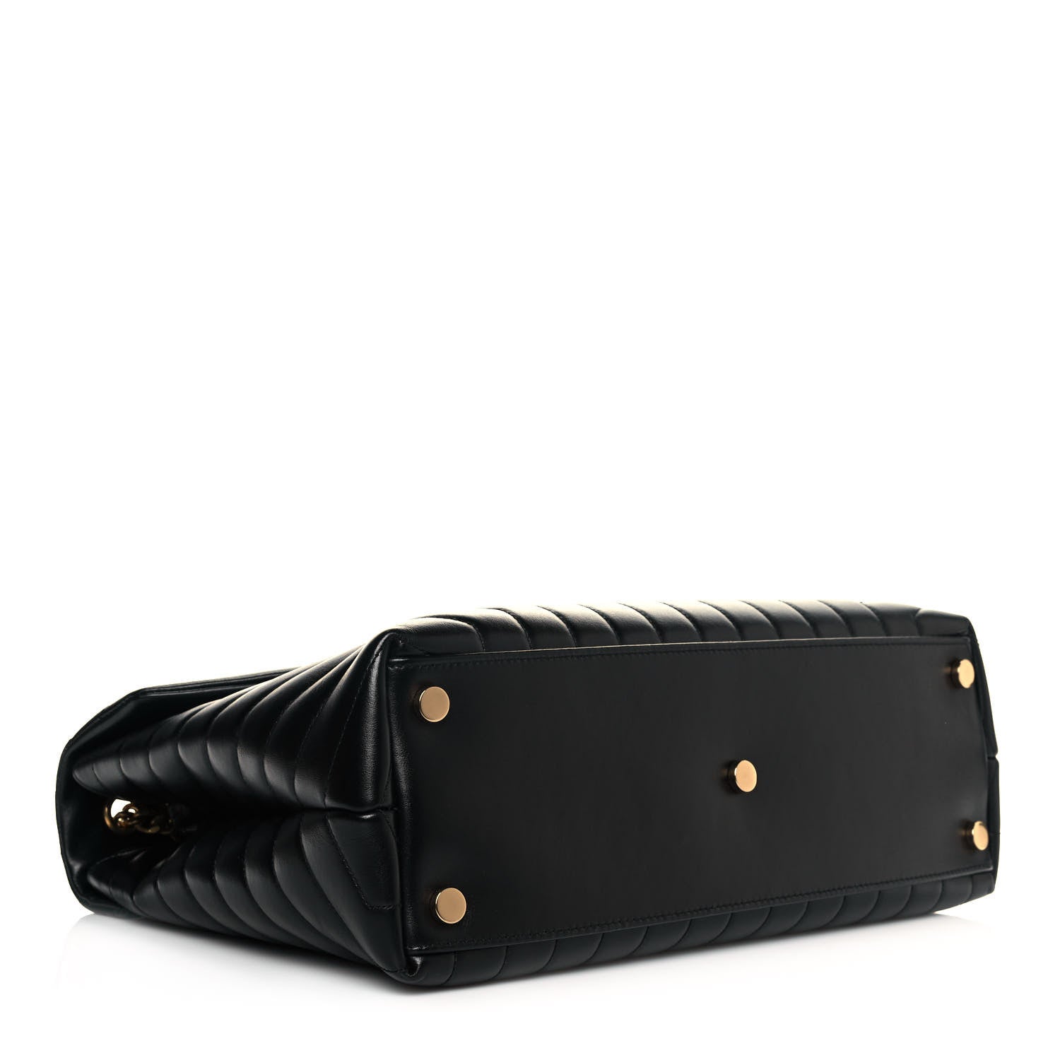 Saint Laurent Calfskin Y Quilted Monogram Large Loulou Chain Satchel Black 3 of 13