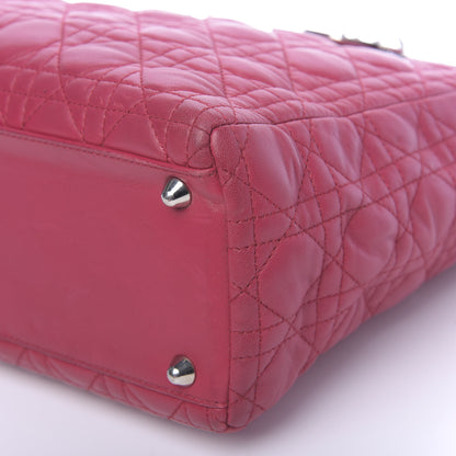 Christian Dior Lambskin Cannage Large Lady Dior Pink 12 of 13