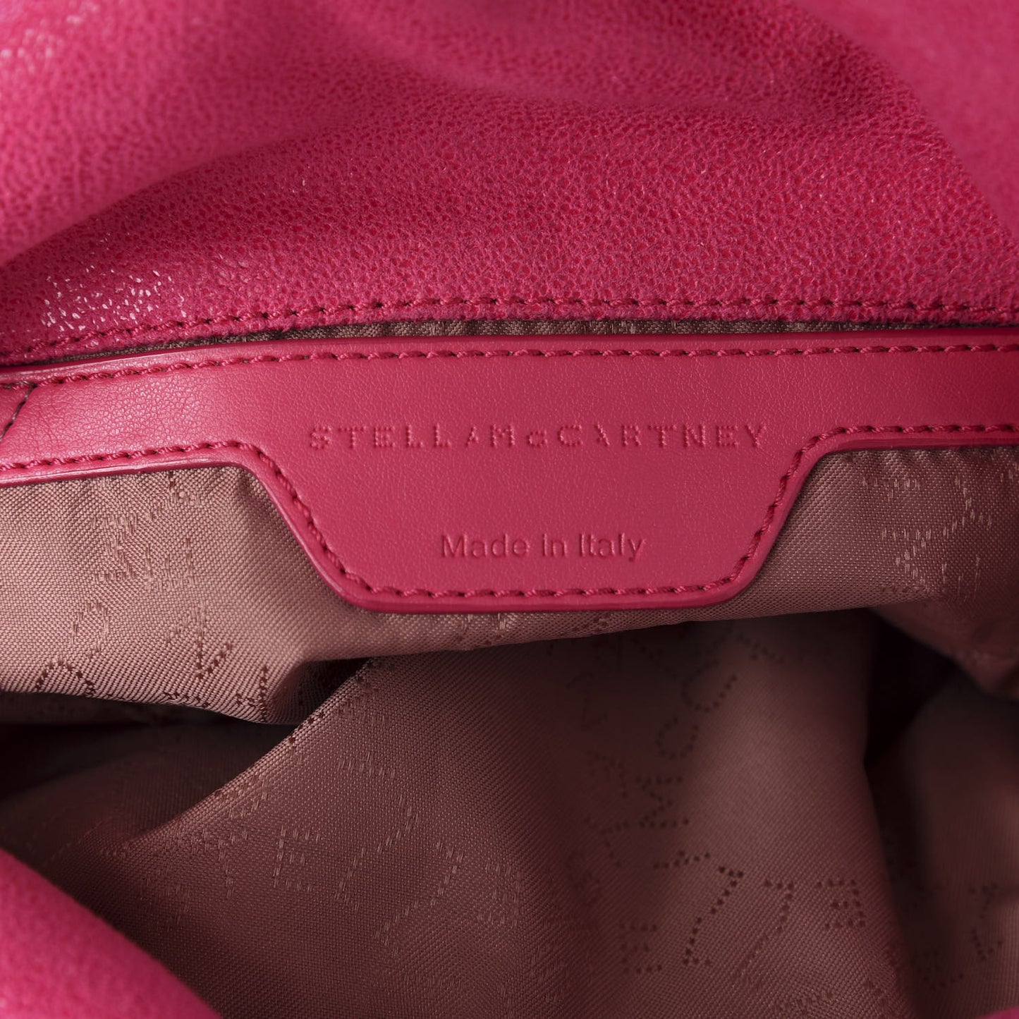 Shaggy Deer Mini Falabella Fold Over Tote Hot Pink