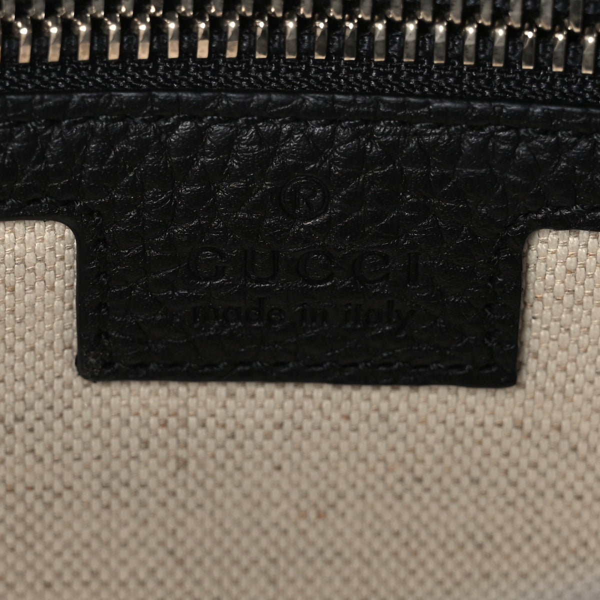 Monogram Jumbo GG Textured Dollar Calfskin Wristlet Messenger Bag Black