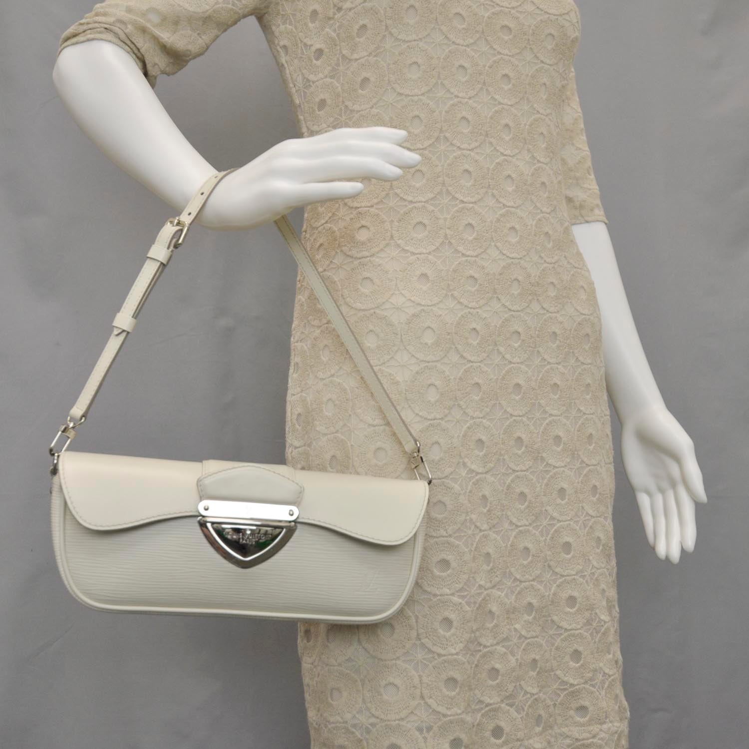 Louis Vuitton Epi Montaigne Clutch Ivory 2 of 10