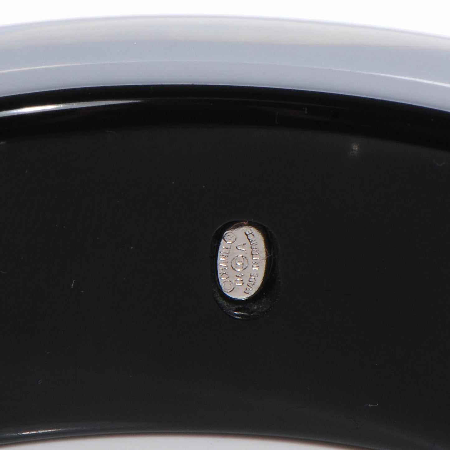 Resin Crystal CC Bangle Black