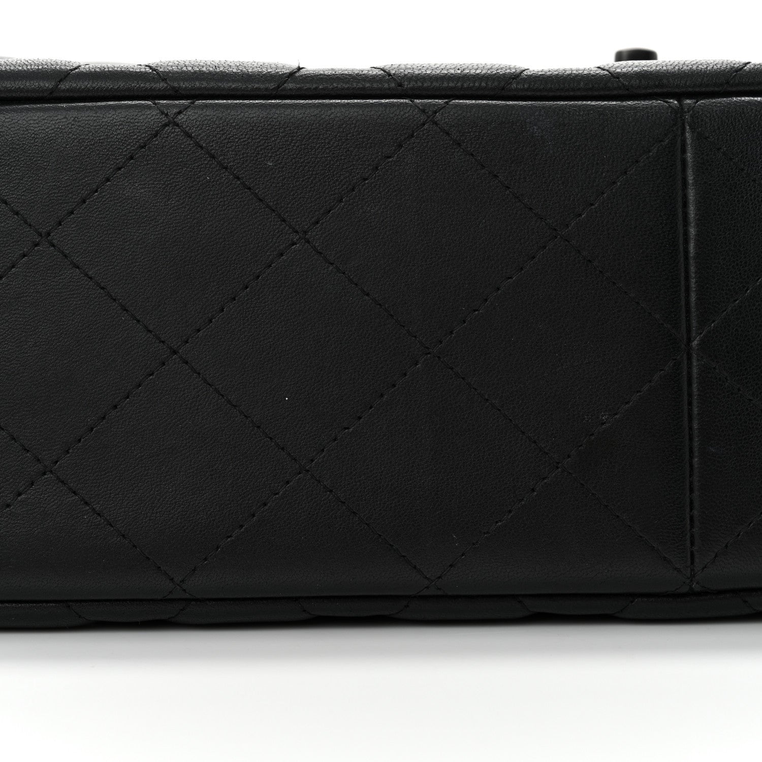 Chanel Lambskin Quilted Jumbo Double Flap So Black 11 of 16