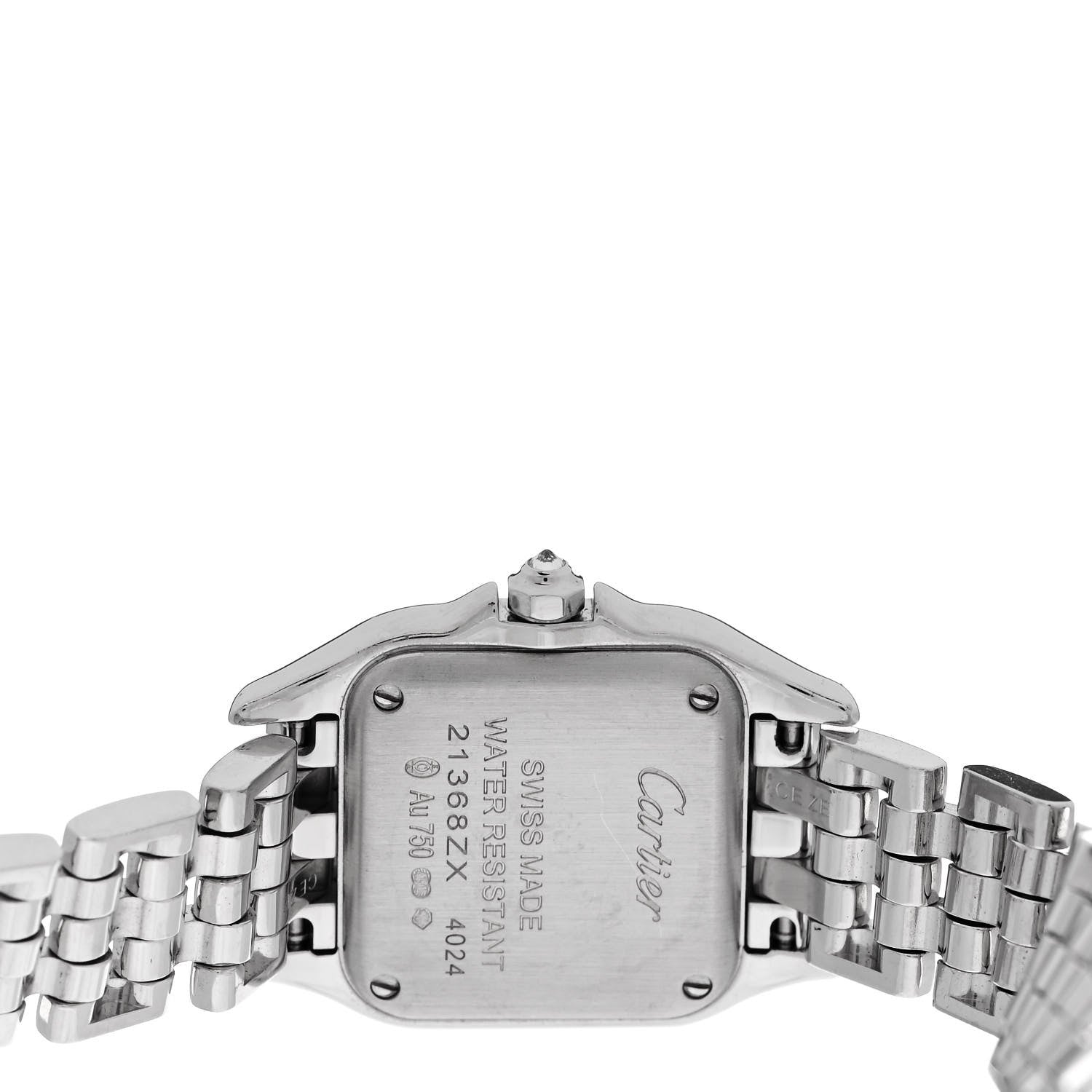 Cartier 18K White Gold Diamond Bezel 22mm Panthere Double Wrap Quartz Watch 4 of 4