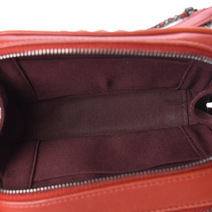 Chanel Lambskin Quilted Mini Coco Boy Camera Case Red 8 of 11