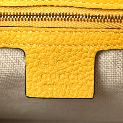 Gucci Cellarius Calfskin Medium Soho Flap Crossbody New Buttercup 6 of 10