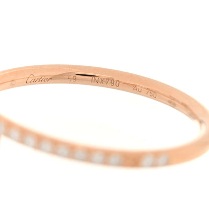 Cartier 18K Pink Gold Diamond Juste Un Clou Paved Ring 59 8.75 4 of 6