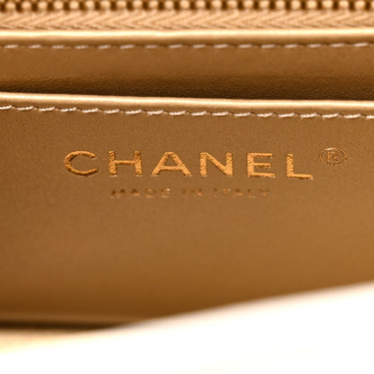 Chanel Lambskin Quilted Enamel Mini Rectangular Pearl Crush Flap White 6 of 11