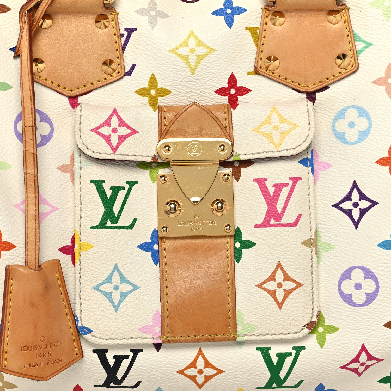 Louis Vuitton Monogram Multicolor Speedy 30 White 7 of 12
