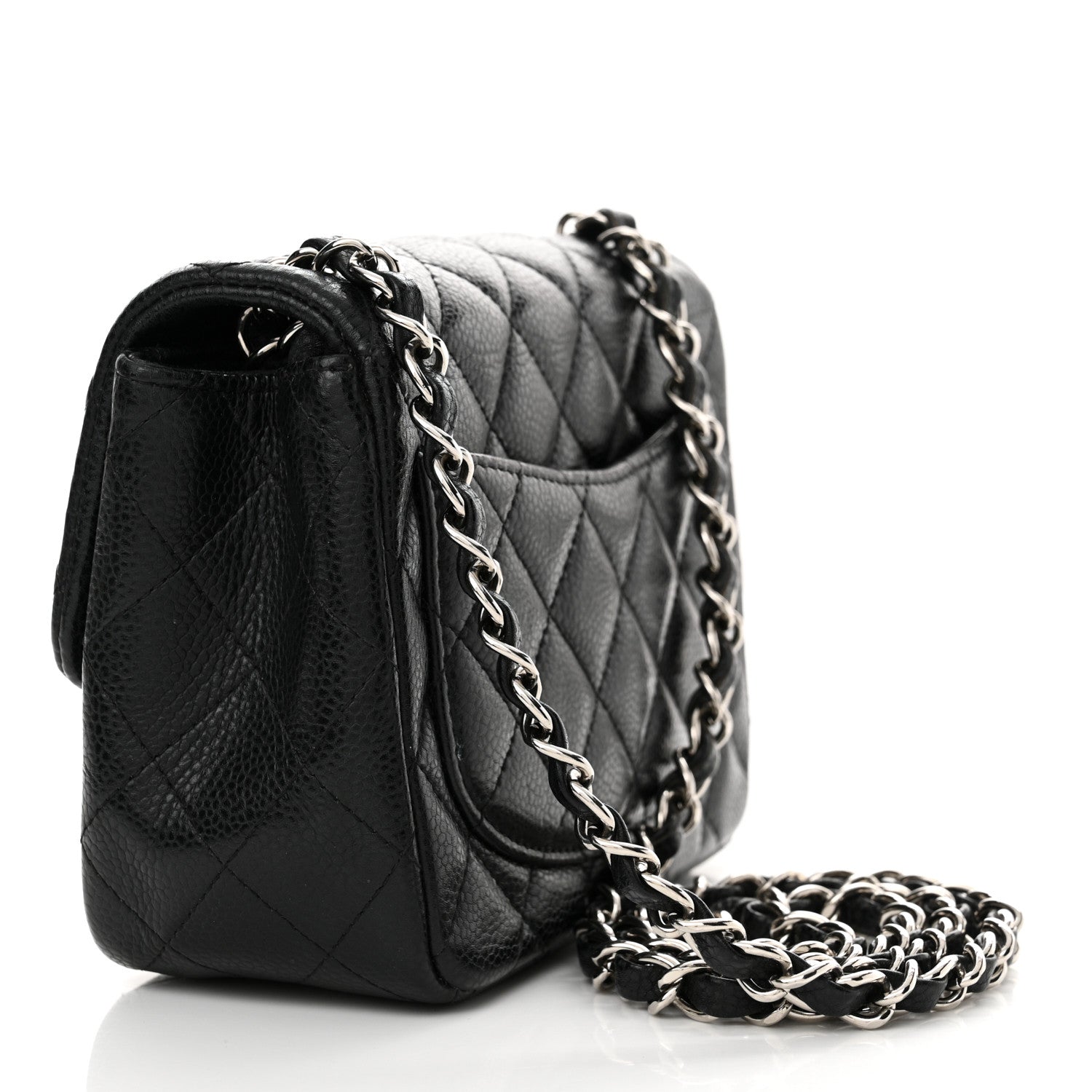 Chanel Caviar Quilted Mini Square Flap Black 3 of 14