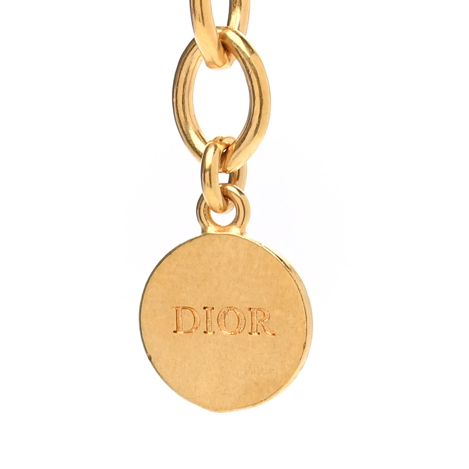 Christian Dior Metal Petit CD Choker Necklace Gold 6 of 6