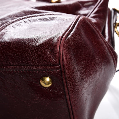 Miu Miu Vitello Shine Double Zip Tote Amaranth 16 of 18
