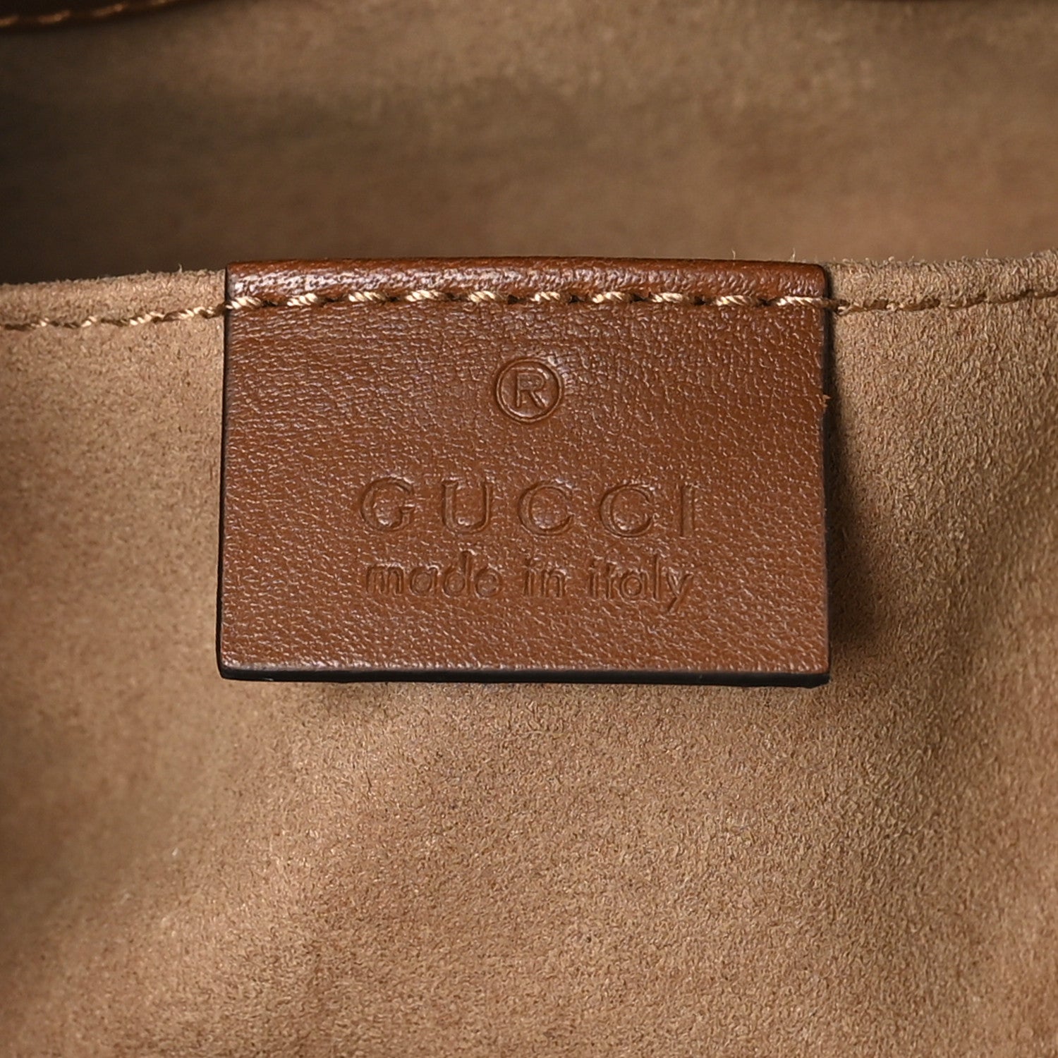 Gucci GG Supreme Monogram Calfskin Small Padlock Tote Beige Ebony Tuscany 6 of 10