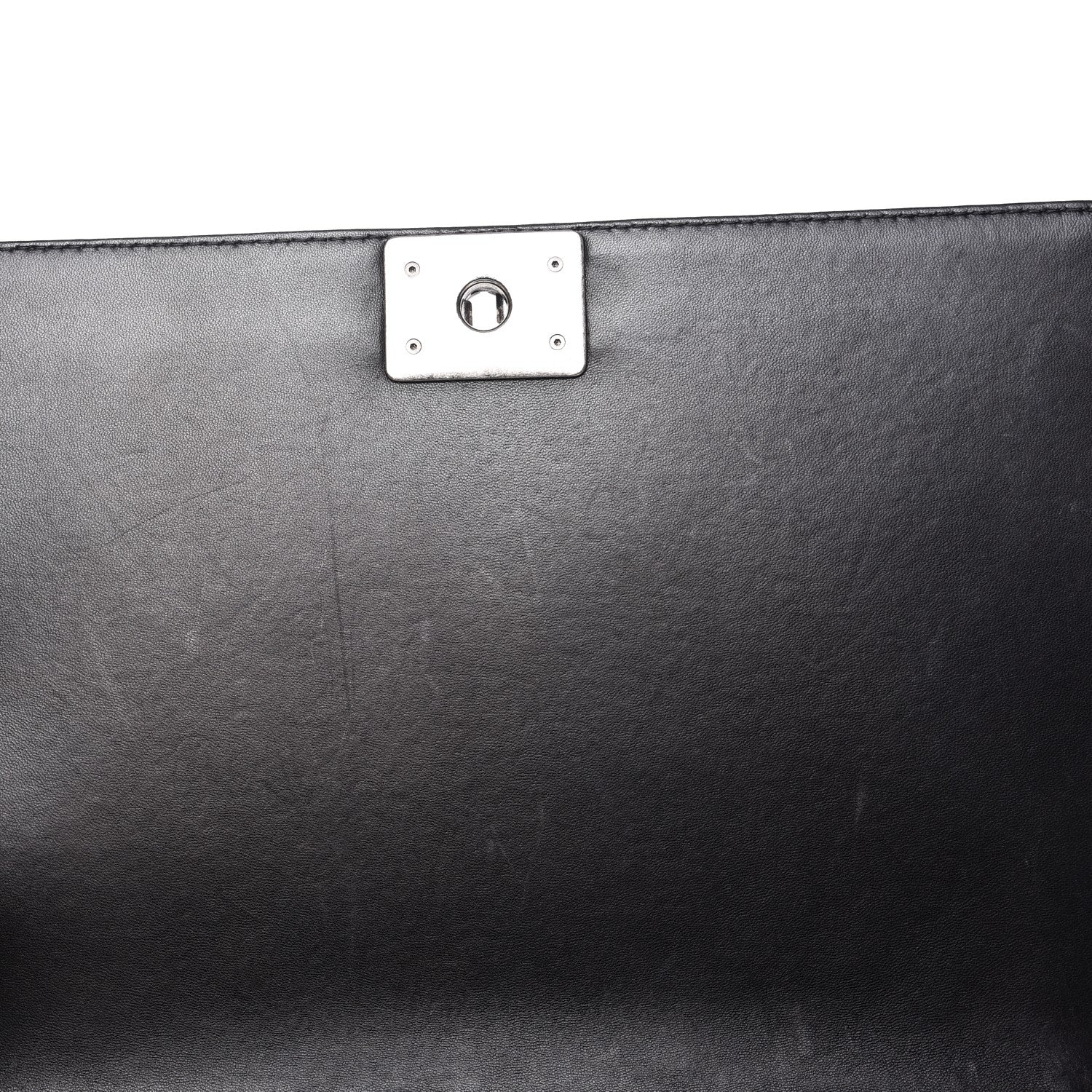 Chanel Lambskin Quilted Large Boy Flap Beige Black 10 of 11