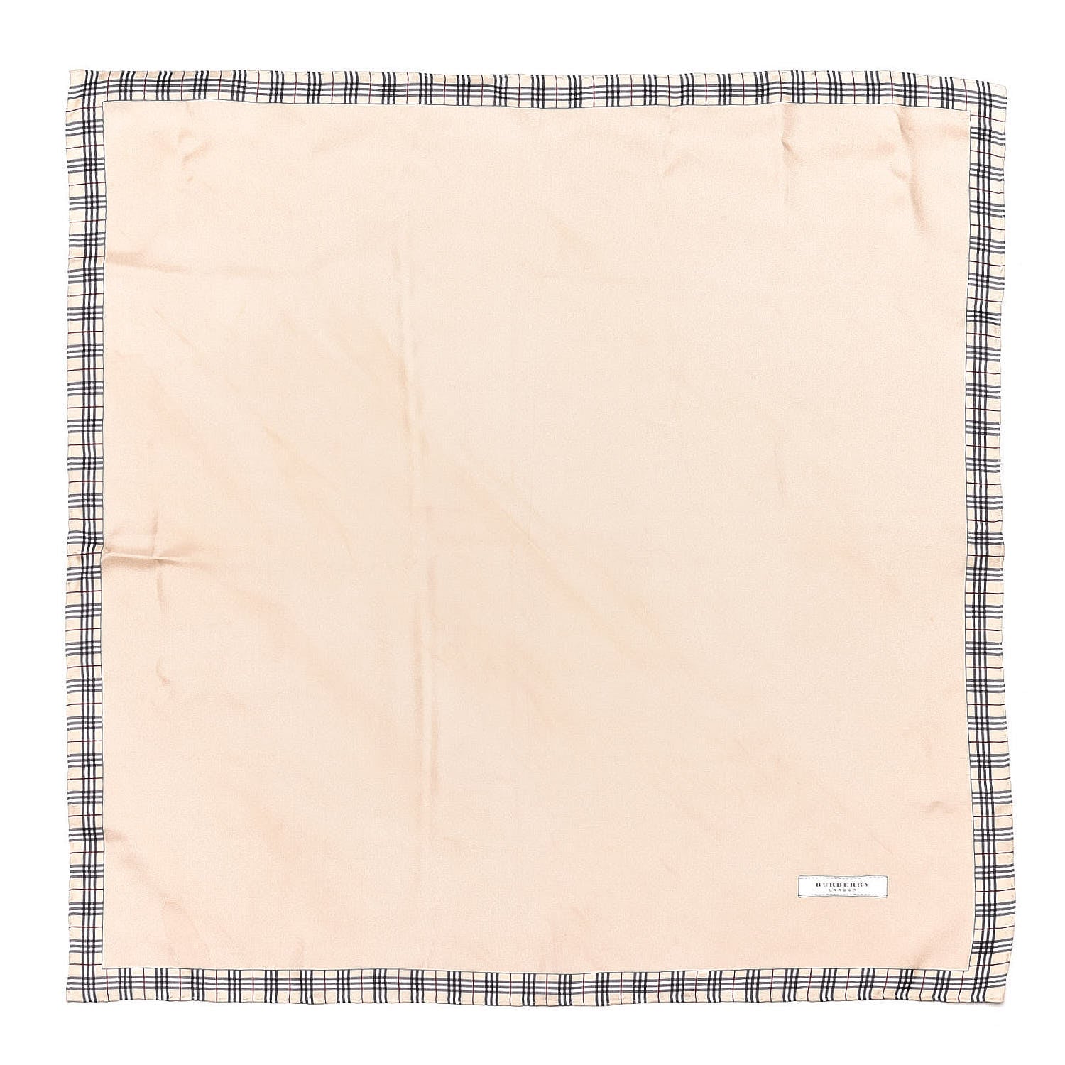 Burberry Silk House Check Square Scarf Beige 1 of 5