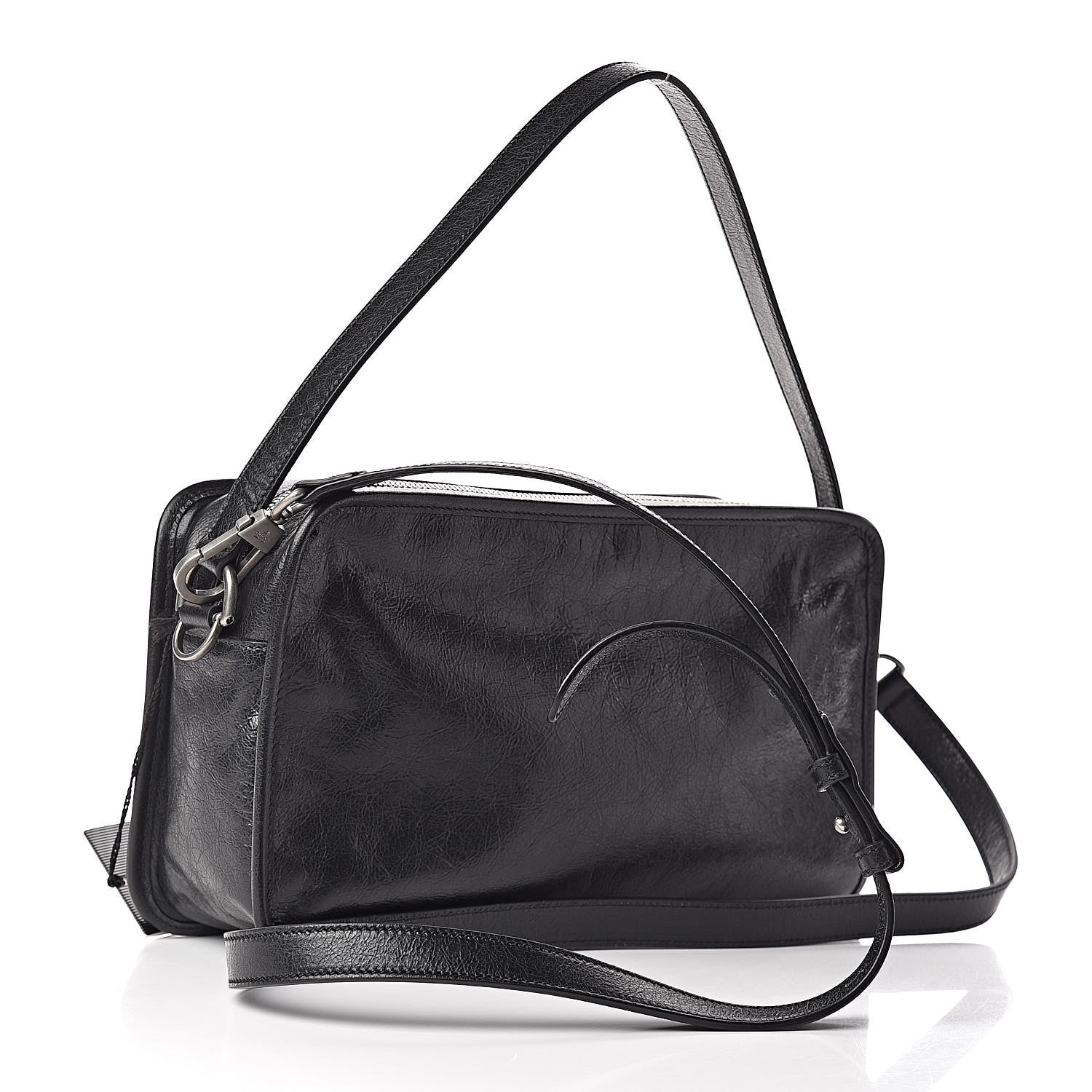 Gucci Fluffy Calfskin Morpheus Shoulder Bag Black 3 of 10