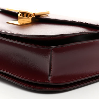 Celine Box Calfskin Medium Classic Box Flap Bag Burgundy 10 of 11