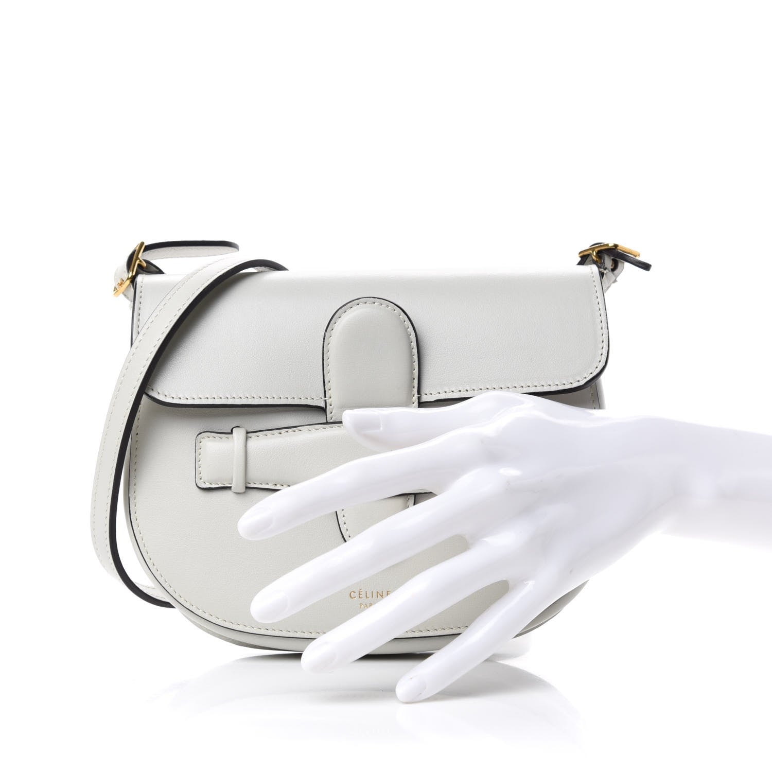 Celine Smooth Calfskin Mini Symmetrical Bag White 2 of 7