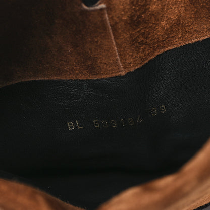 Saint Laurent Suede Over The Knee Boots 39 Brown 7 of 7