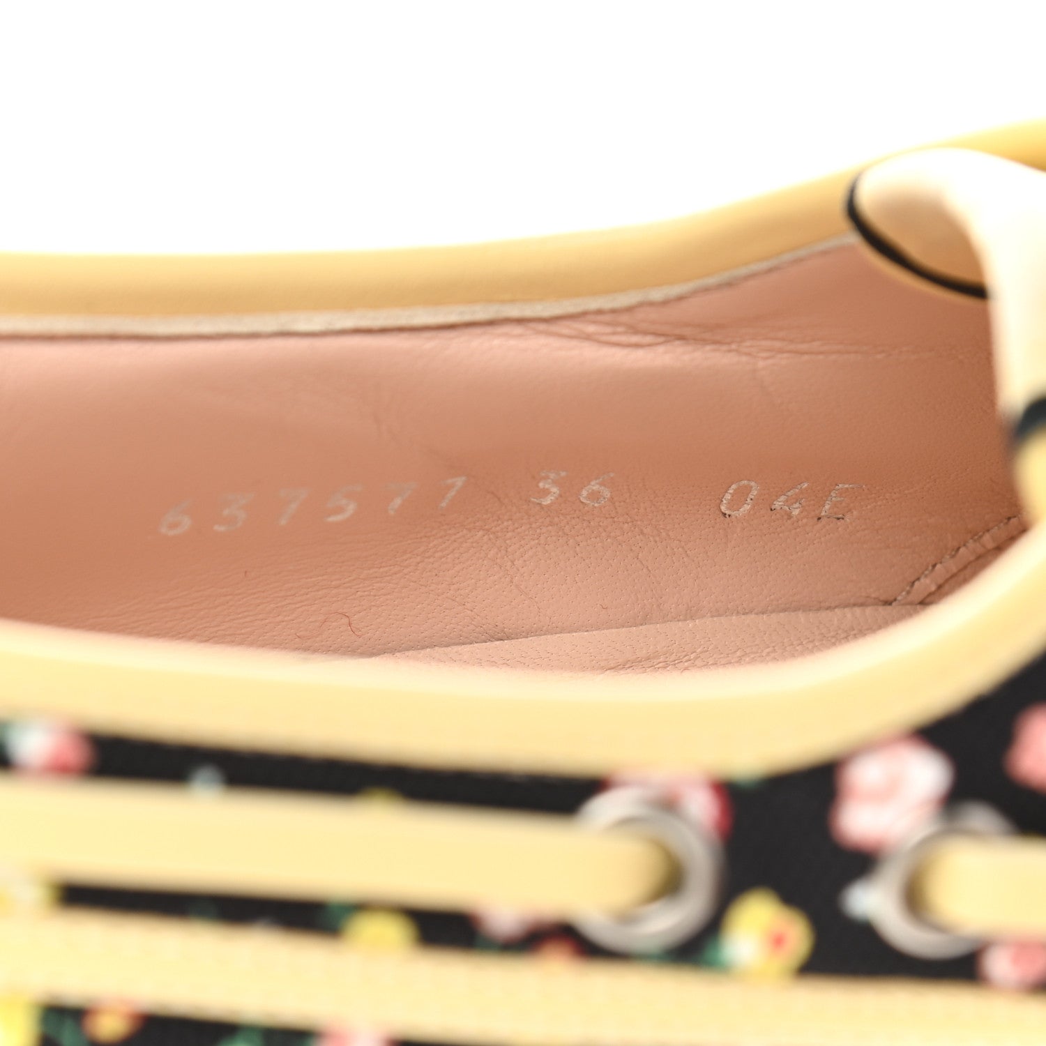 Gucci X LIBERTY OF LONDON Canvas Holly Print Loafers 36 Black Peach Burro 8 of 9