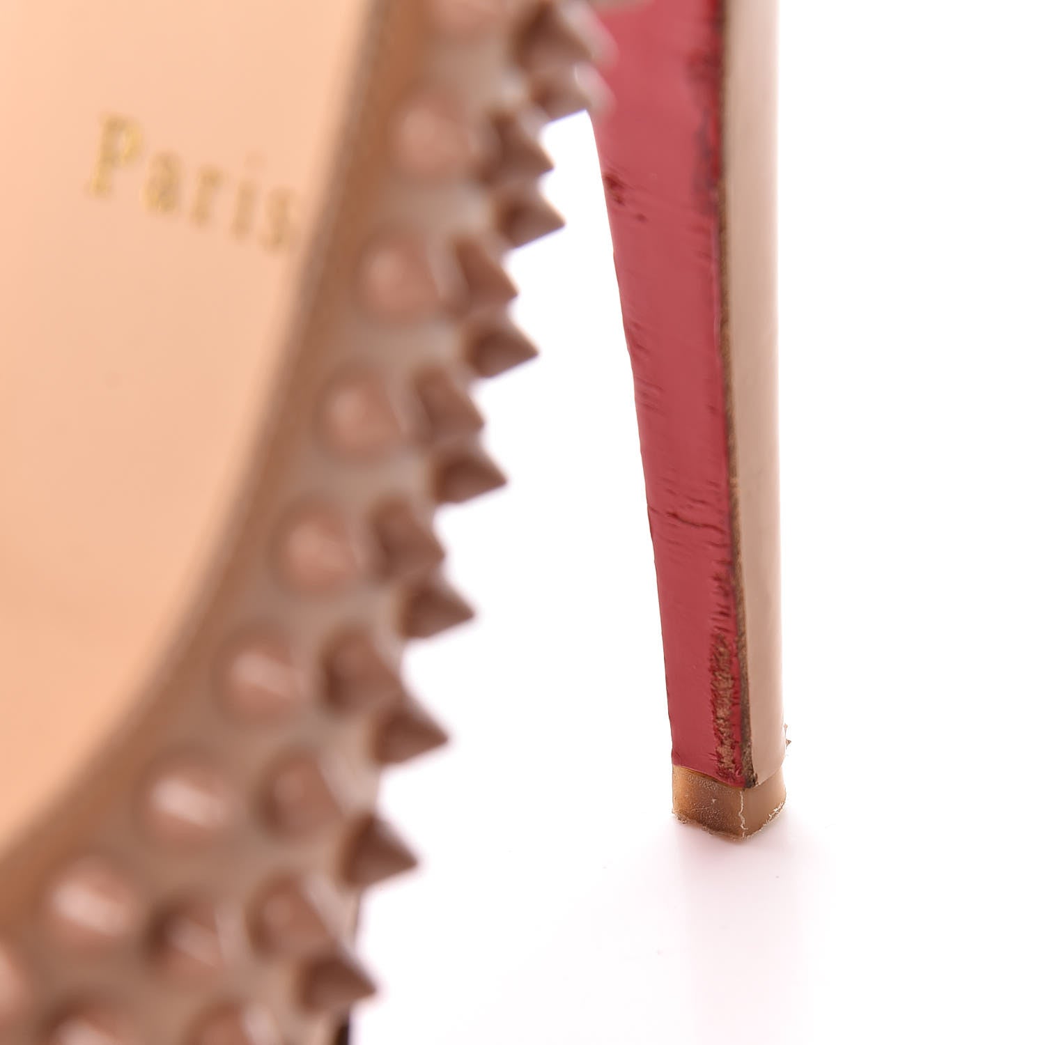 Christian Louboutin Patent Alti Spikes 140 Pumps 38 Nude 24 of 26