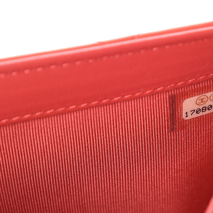 Chanel Patent Calfskin Quilted Large Flap Wallet Dark Pink 8 of 22