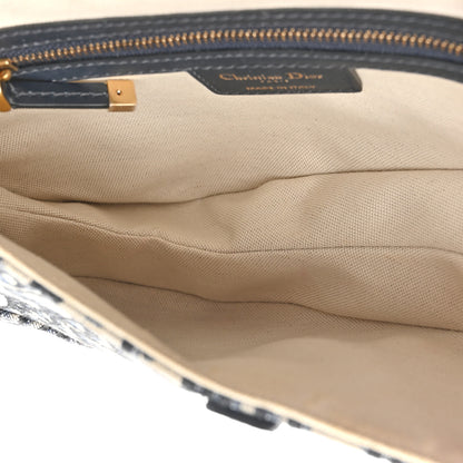 Christian Dior Oblique Saddle Bag Blue 5 of 12
