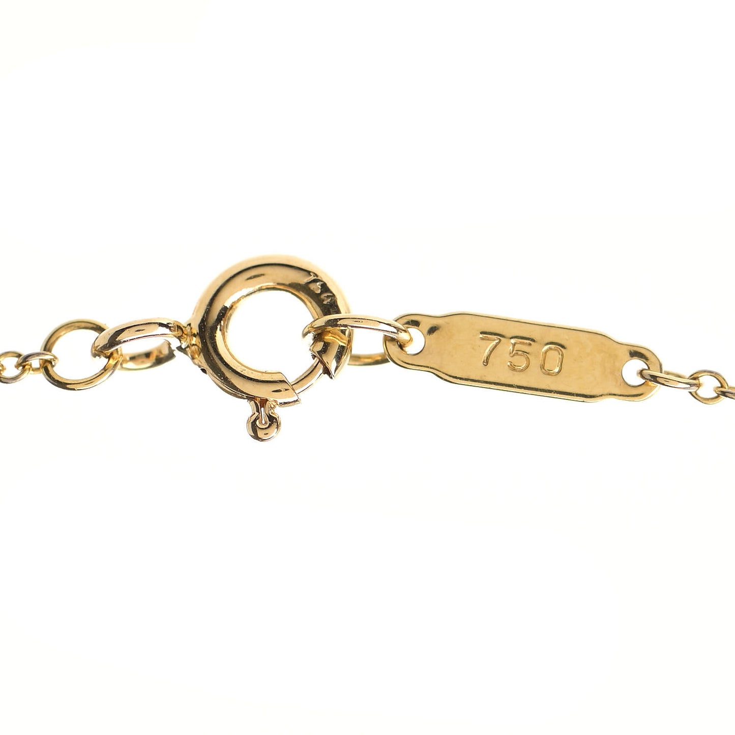 18K Yellow Gold Platinum Diamond Cruciform Cross Pendant Necklace