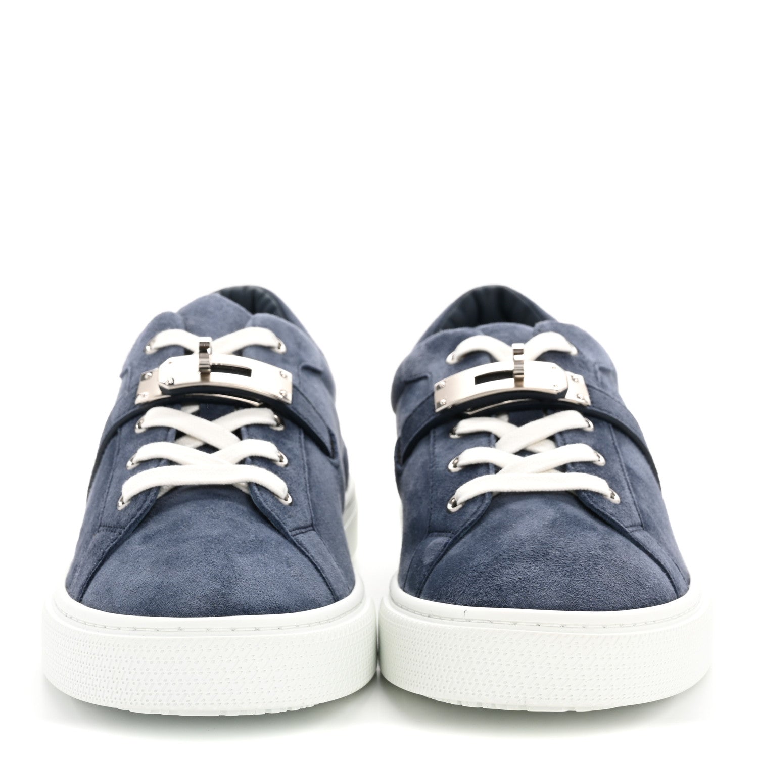 Hermes Chevre Velours Day Mens Sneakers 42 Bleu Celeste 3 of 9