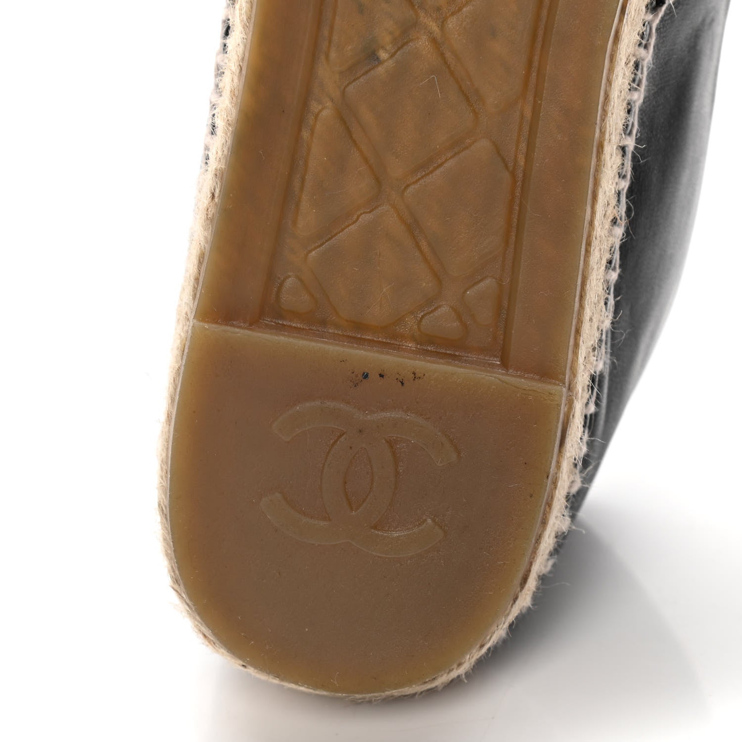 Chanel Lambskin CC Espadrilles 40 Black 9 of 10