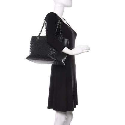 Chanel Caviar Quilted Grand Shopping Tote GST Black 2 of 9