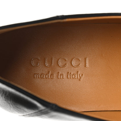 Gucci Goatskin Mens Horsebit Loafers 8.5 Black 8 of 9