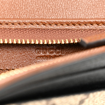 Gucci GG Supreme Monogram Calfskin Mini Padlock Top Handle Belt Bag Beige Black Cuir 6 of 10